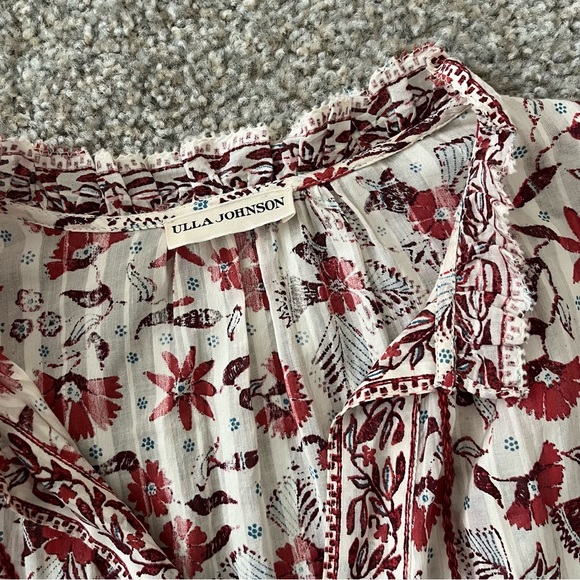 Ulla Johnson Marigold Floral Tassel Tiered Mini Dress - Picture 5 of 12